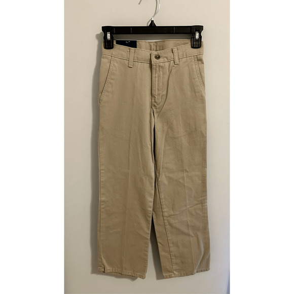 NWT Chaps Approved Schoolwear Flat Front Khaki Pants Regular 10 New - Picture 1 of 8